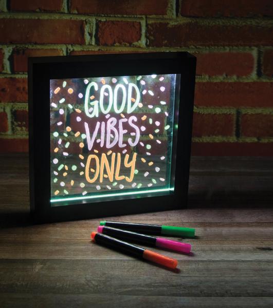 LIGHT UP NEON EFFECT MESSAGE FRAME