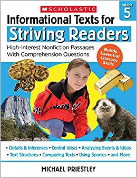 (SALE) INFORMATIONAL TEXTS FOR STRIVING READERS GRADE 5