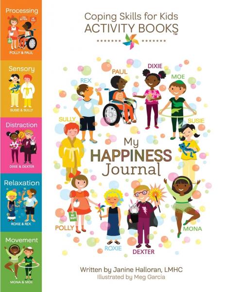 (SALE) COPING SKILLS FOR KIDS ACTIVITY BOOK: MY HAPPINESS JOURNAL