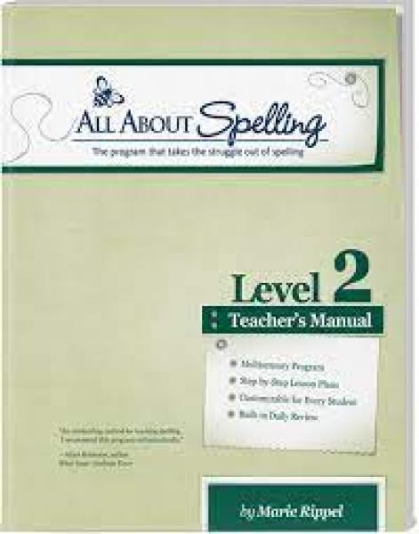 (SALE)ALL ABOUT SPELLING LEVEL 2 TEACHER'S MANUAL
