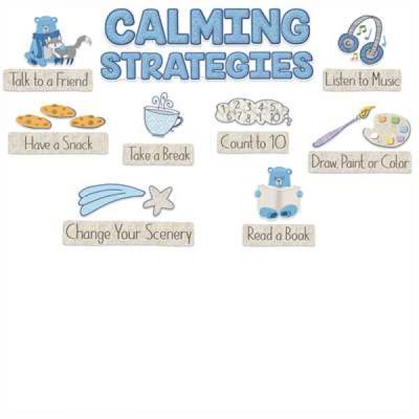 MINI BULLETIN BOARD SET: CALMING STRATEGIES A CLOSE-KNIT CLASS