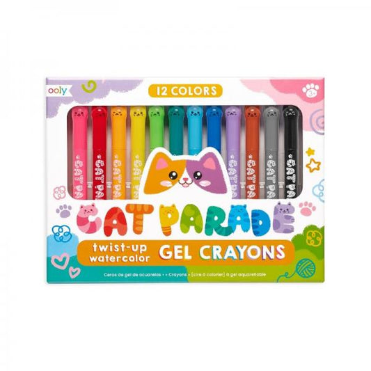 CAT PARADE TWIST-UP WATERCOLOR GEL CRAYONS