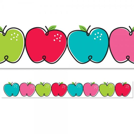 BORDER: DOODLE APPLES CORE DECOR