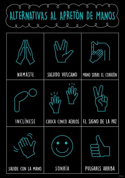 (SALE) POSTER: ALTERNATIVAS AL APRETON DE MANOS
