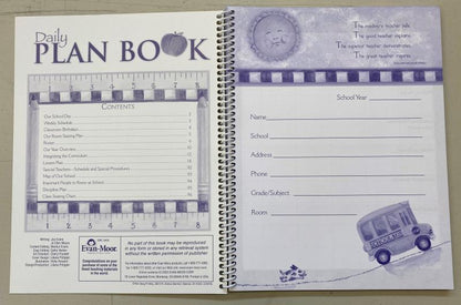 LESSON PLAN BOOK: SCHOOL DAYS