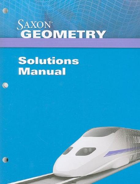 SAXON GEOMETRY SOLUTIONS MANUAL