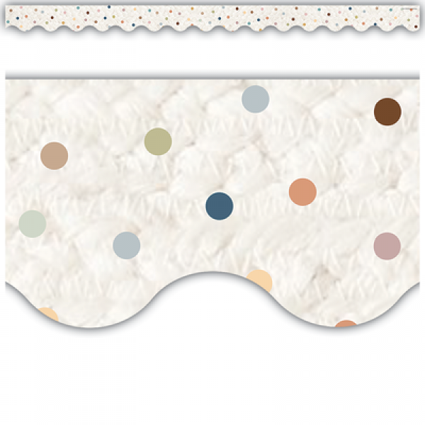 BORDER: EVERYONE IS WELCOME DOTS SCALLOPED