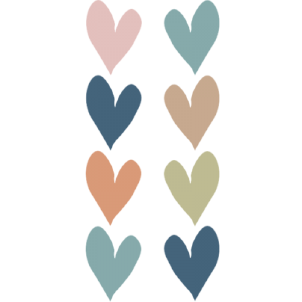 STICKERS: HEARTS EVERYONE IS WELCOME MINI