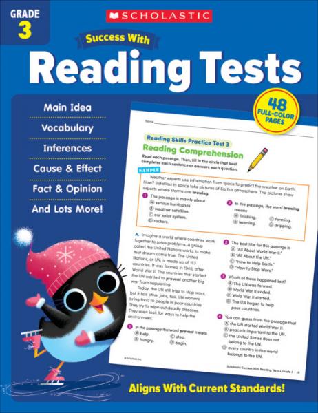 (SALE) SUCCESS WITH READING TESTS GRADE 3
