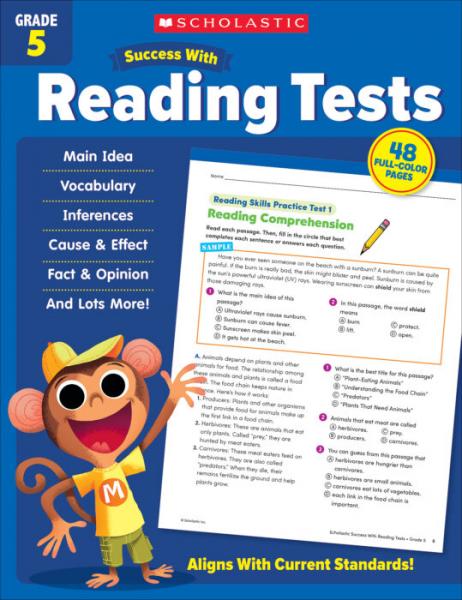(SALE) SUCCESS WITH READING TESTS GRADE 5