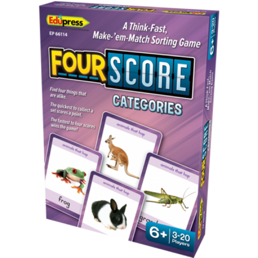 (SALE) (D) FOUR SCORE CARD GAME: CATEGORIES