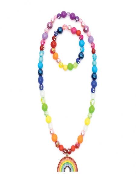 DOUBLE RAINBOW NECKLACE/BRACELET SET