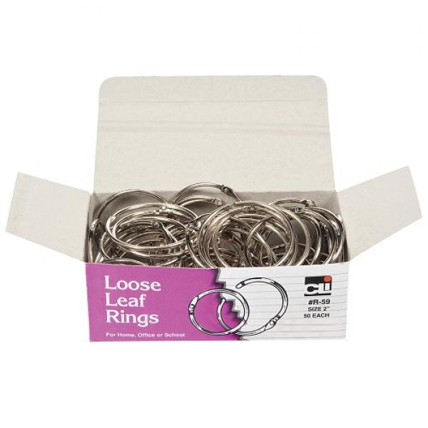 LOOSE LEAF RINGS: 2"