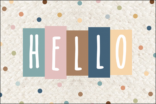 (SALE) (D) POSTCARDS: HELLO EVERYONE IS WELCOME