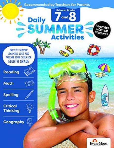 DAILY SUMMER ACTIVITIES BETWEEN GRADES 7 AND 8
