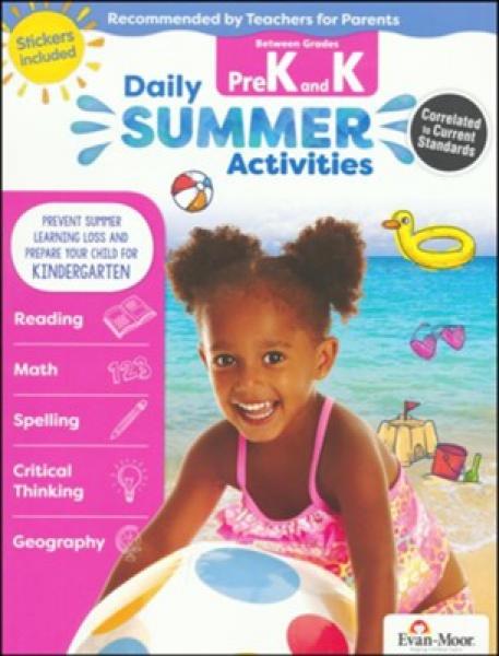 DAILY SUMMER ACTIVITIES BETWEEN GRADES PREK AND K