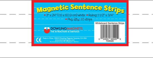 MAGNETIC SENTENCE STRIPS SET OF 10