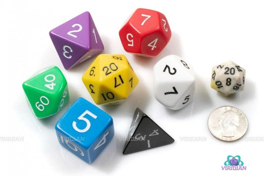 DICE: JUMBO OPAQ POLY ASSORTED ALL SHAPE