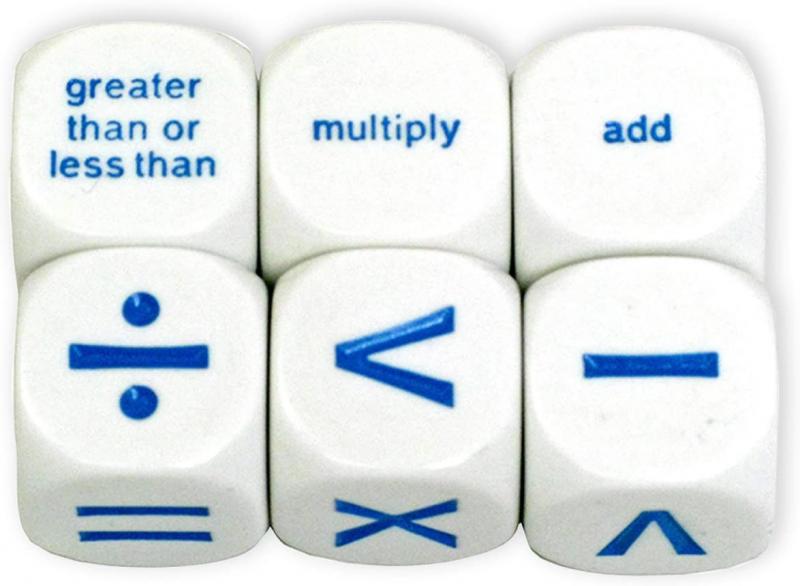 DICE: LARGE SYMBOLS & WORDS ASSORTED