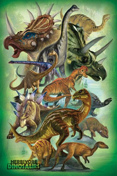 POSTER: #51 DINOSAURS HERBIVORES