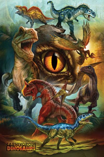 POSTER: #50 DINOSAURS CARNIVOROUS