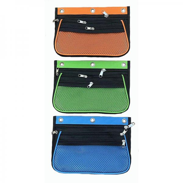(SALE)EXPANDING 3-POCKET PENCIL POUCH