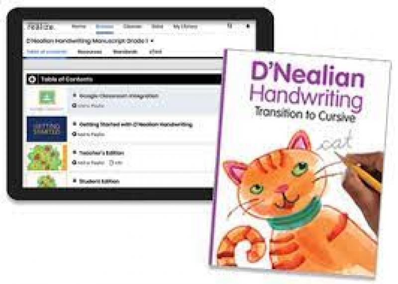 D'NEALIAN HANDWRITING TRANSITION TO CURSIVE GRADE 2