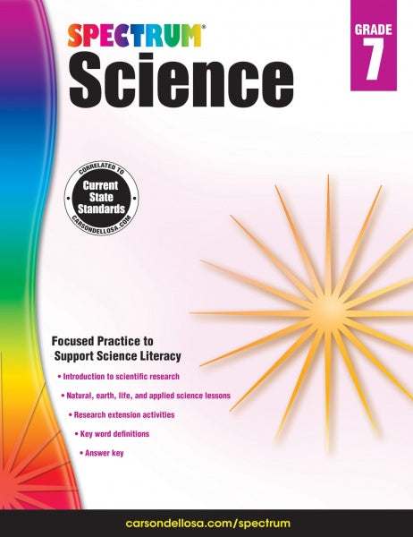 SPECTRUM COMMON CORE SCIENCE GRADE 7