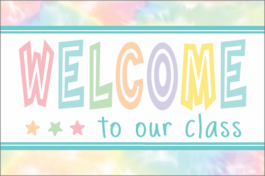 (SALE) (D) POSTCARDS: PASTEL POP WELCOME TO OUR CLASS