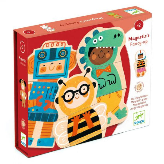 (SALE)WOODEN MAGNETS DRESS-UP