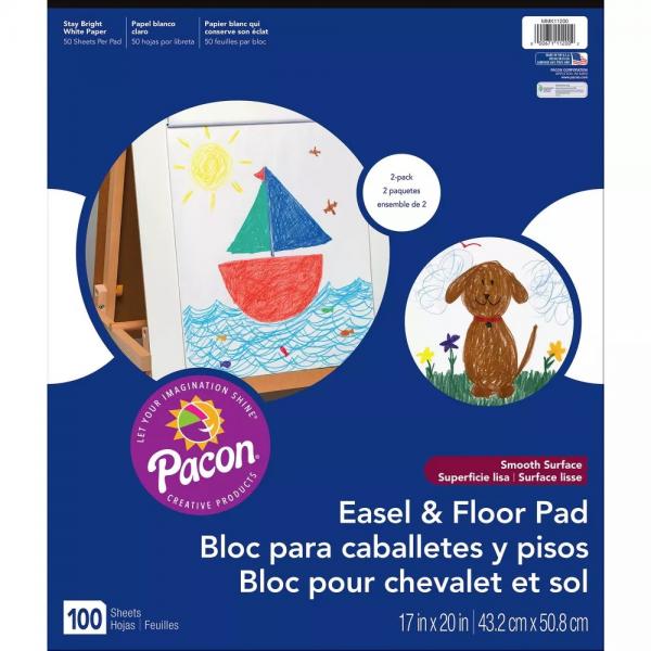 EASEL & FLOOR PAD 2 PACK 50 SHEETS EACH