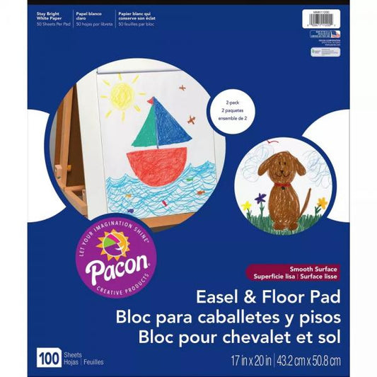 EASEL & FLOOR PAD 2 PACK 50 SHEETS EACH