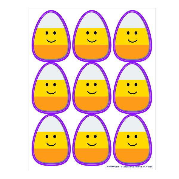STICKERS: CANDY CORN