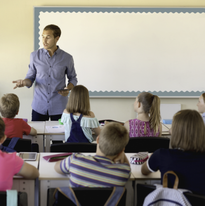 (SALE) (D) BORDER: STONE BLUE SCALLOPED