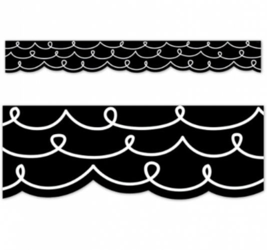 BORDER: CORE DECOR LOOP-DE-LOOP ON BLACK