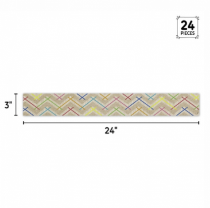 (SALE) BORDER: KRAFTY POP! COLORFUL KRAFT CHEVRON
