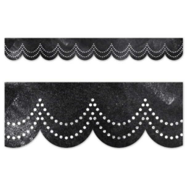 (SALE) BORDER: CHALK IT UP! DOTTED SCALLOPS