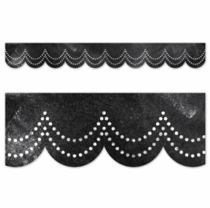 (SALE) BORDER: CHALK IT UP! DOTTED SCALLOPS