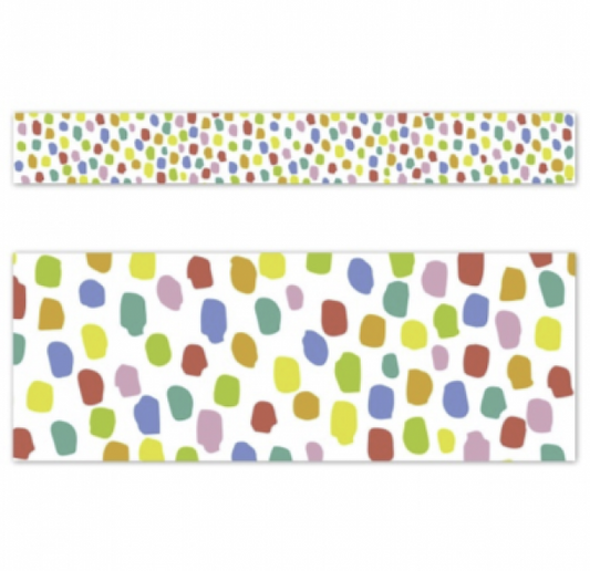 BORDER: CORE DECOR COLORFUL MESSY DOTS