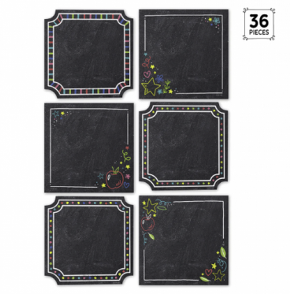 CUT-OUTS: CHALK IT UP! COLORFUL CHALK CARDS