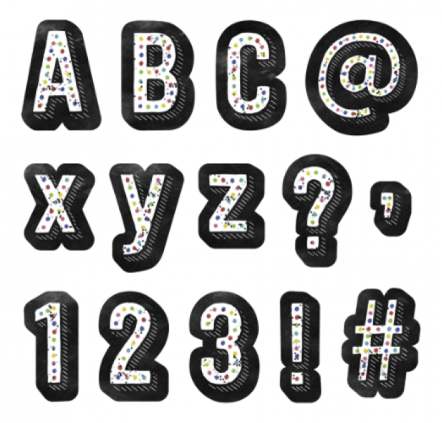 DESIGNER LETTERS: CHALK IT UP! COLORFUL CHALK