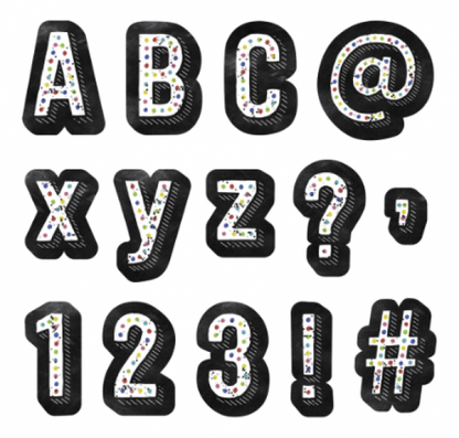 DESIGNER LETTERS: CHALK IT UP! COLORFUL CHALK