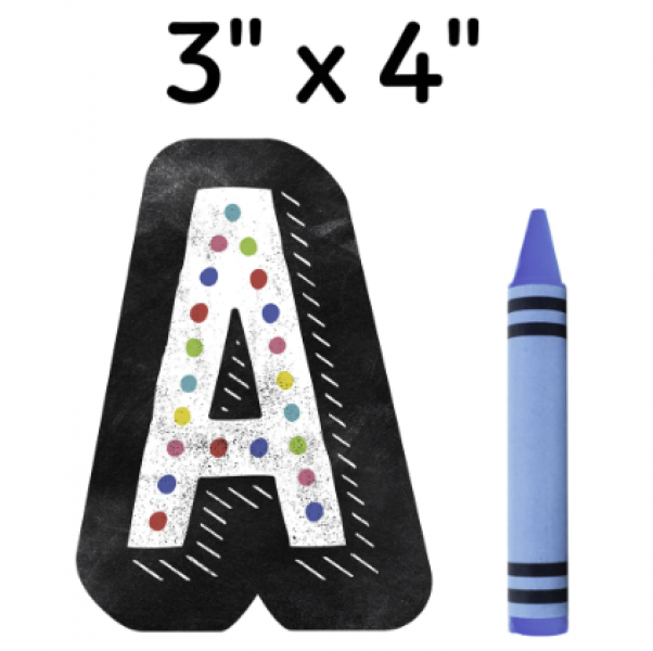 DESIGNER LETTERS: CHALK IT UP! COLORFUL CHALK