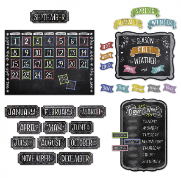 BULLETIN BOARD SET: CHALK IT UP! CALENDAR