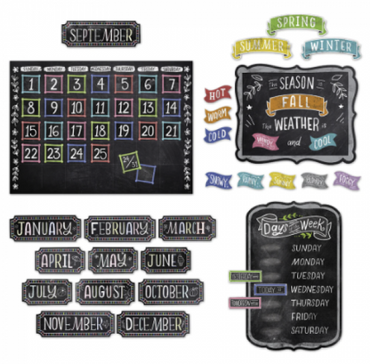 BULLETIN BOARD SET: CHALK IT UP! CALENDAR