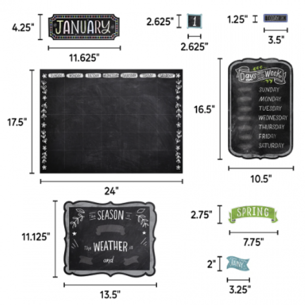 BULLETIN BOARD SET: CHALK IT UP! CALENDAR