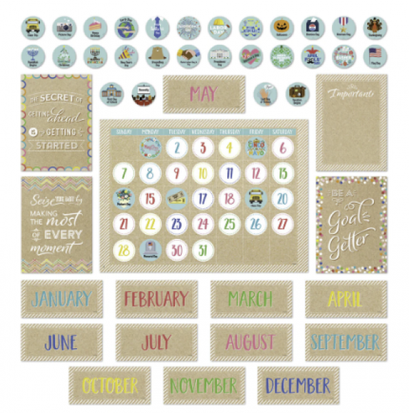 BULLETIN BOARD SET: KRAFTY POP CALENDAR