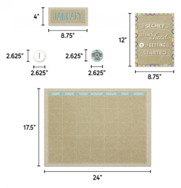 BULLETIN BOARD SET: KRAFTY POP CALENDAR