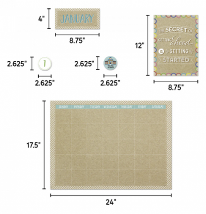 BULLETIN BOARD SET: KRAFTY POP CALENDAR