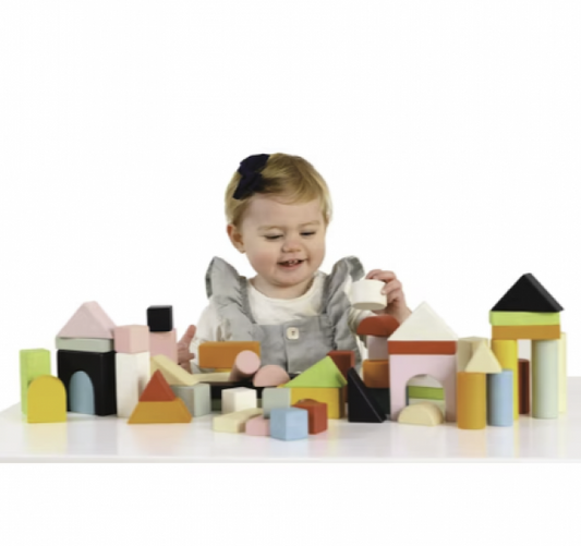 (SALE) WOODEN BUILDING BLOCKS SET OF 60